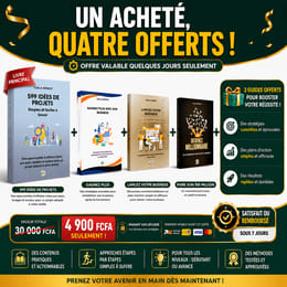 🚀 599 idées de projets + 3 livres pratiques et 2 mini-formations vidéo pour vous lancer