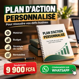 Rédaction de votre plan d'action personnalisé pour lancer votre business