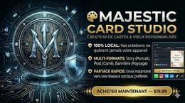 🎨 MAJESTIC Card Studio — Créateur de cartes & vœux personnalisés