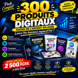 300 produits digitaux gagnants , lance toi