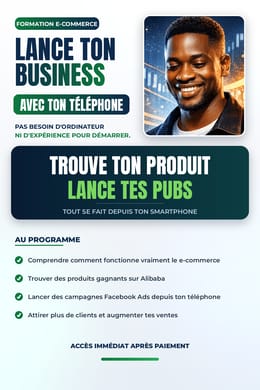 Formation E-commerce via téléphone portable