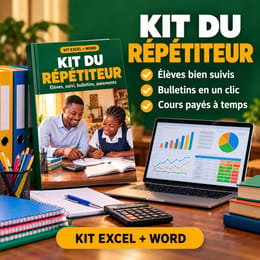Kit du Répétiteur : élèves, paiements des parents, suivi, bulletins et contrats
