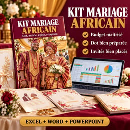 Kit Mariage Africain : budget, dot, invités, faire-part et programmes