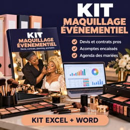 Kit Maquillage Événementiel : devis, contrats, planning et acomptes