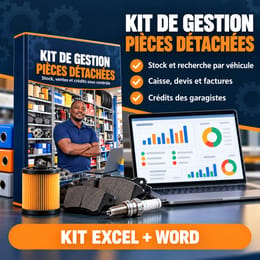 Kit de gestion Pièces détachées auto et moto : stock, ventes et crédits