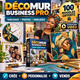 DécoMur Business Pro Crée et vends des tableaux personnalisés et des horloges décoratives