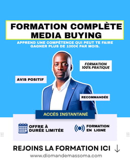 200 000 FCFA/mois minimum grâce au Media Buying