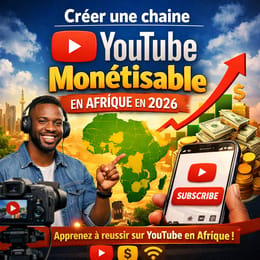 Créer une chaîne youtube monétisable en Afrique en 2026