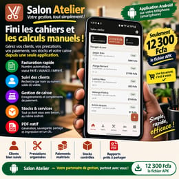 Salon Atelier — Gérez votre salon simplement, de la prestation jusqu'à la caisse