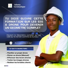 Inscriptions - Formation SIG & Drone ( Octobre 2026 )