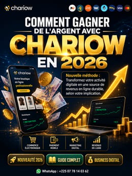 Comment gagner de l'argent avec chariow en 2026