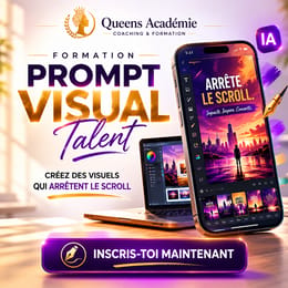 Prompt Visual Talent: Formation création des visuels et affiches avec l'IA