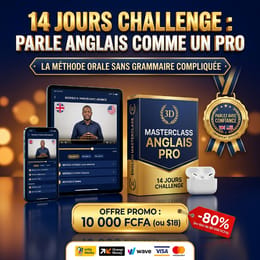 14 Jours Challenge : Parle anglais Comme un Pro avec la méthode L'anglais tout de suite!