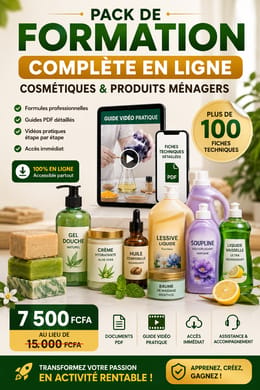 Formation complète cosmétiques & ménagers