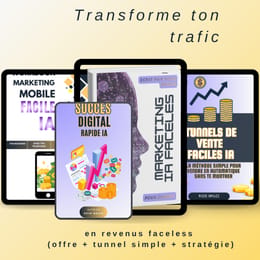Transforme ton trafic en revenus faceless (offre + tunnel simple + stratégie)