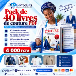 Pack Ultime de la Couture : Livres, Vidéos & Modèles