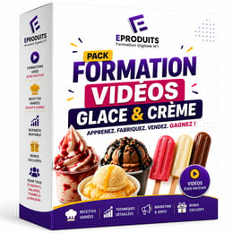 Kits de Formation Videos de Glace & Crème glacée sans machine