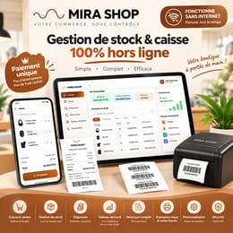 GESTOCK — Le logiciel de gestion de stock & caisse 100% hors ligne | Paiement unique