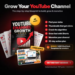 🚀 YouTube Growth Guide — Build, Grow & Monetize Your Channel