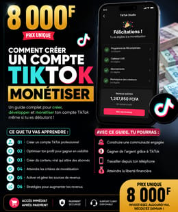 Formation TikTok Monétisé + Droit de revente)