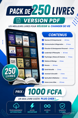 📚PACK DE 250 LIVRES - VERSION PDF