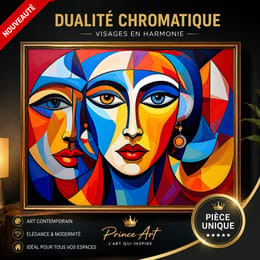 Dualité Chromatique – Visages en Harmonie