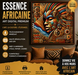 Essence africaine - l'art digital premium
