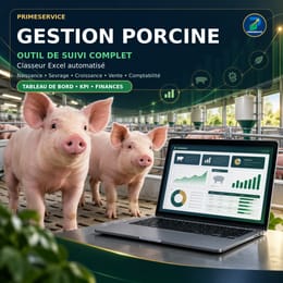 Suivi d'Élevage Porcin — Fichier Excel complet