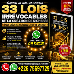 33 lois irrévocables de la création de richesses