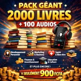 Pack de 2000 livres PDF et 100 livres audios
