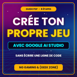 CRÉÉ TON APP OU JEUX WEB AVEC GOOGLE IA STUDIO