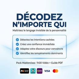 1H30 de Vidéo + 1 PDF - Formation complète : Analyser n'importe qui en 30 secondes !