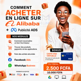 🚀 Formation Complète Alibaba + Facebook Ads + WhatsApp Business