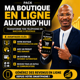PACK MA BOUTIQUE EN LIGNE AUJOURD'HUI