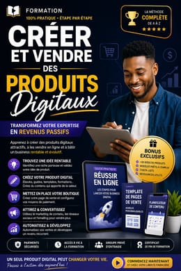 Formation “Créer et vendre des produits digitaux”