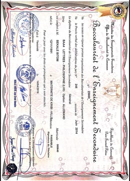 Document diplôme