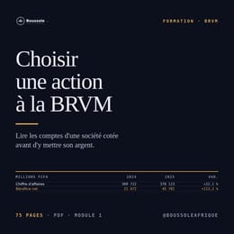 Choisir une action à la BRVM