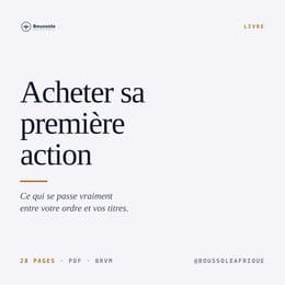 Acheter sa première action
