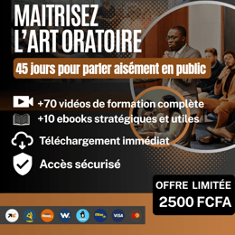 MAÎTRISEZ L’ART ORATOIRE – 45 jours pour parler aisément en public