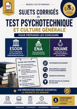 Sujets corrigés👉Concours de l’ENA (École Nationale d’Administration)