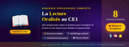 Le schéma de la séquence de classe sur la lecture Oralisée ce1