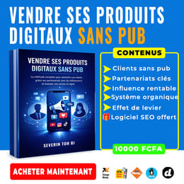 VENDRE SES PRODUITS DIGITAUX SANS PUB