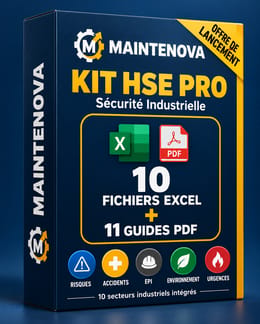 10 fichiers Excel automatisés pour piloter votre gestion Hygiène, Sécurité et Environnement (HSE)