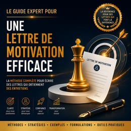 GUIDE EXPERT LETTRE DE MOTIVATION EFFICACE