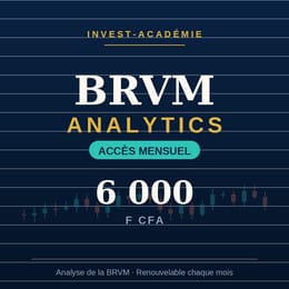 Accès BRVM Analytics — Mensuel