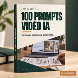 100 prompts IA : vidéos pour réseaux sociaux et publicités
