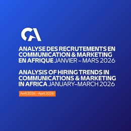 Analyse des recrutements en Communication & Marketing en Afrique janvier – mars 2026 (FR & EN)