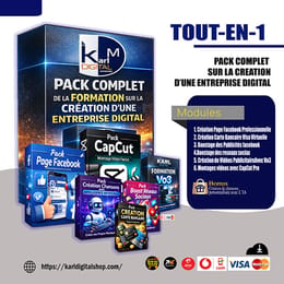 Pack complet de la formation sur la création d'une entreprise digitale