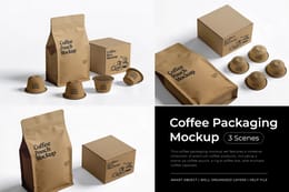 Noir & Or Coffee Mockup