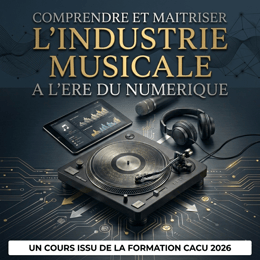 COMPRENDRE ET MAITRISER L’INDUSTRIE MUSICALE A L’ERE DU NUMERIQUE- MODULE 1
